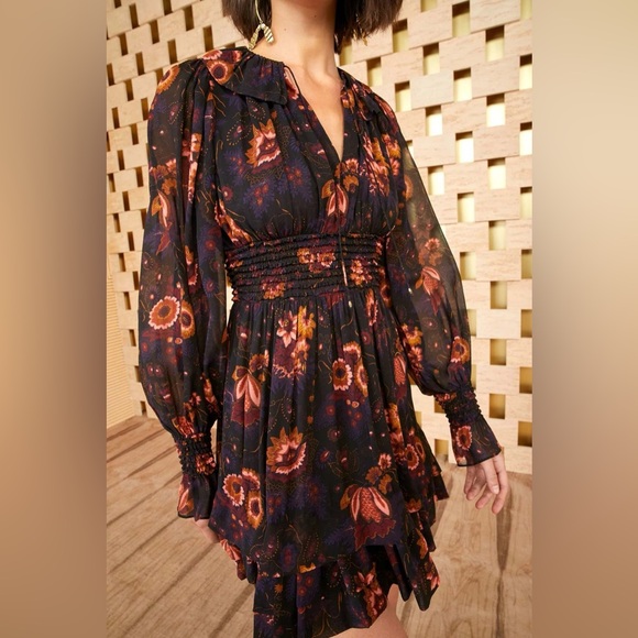 NWT $690 Ulla Johnson Adara Silk Dress - Picture 4 of 5